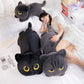 Peluche Chat Noir – Coussin Câlin pour Enfants