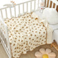 Newborn Gauze Bath Towel & Crinkle Blanket - INS Style Soft Breathable Cover Versatile for Nap Car Use Infant Swaddle Blanket