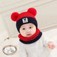 Baby Bear Knit Hat & Scarf Set – Warm Winter Beanie for Boys & Girls