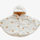 2023 Winter Baby Hooded Cloak Baby Girl Coat Infant Outfit Windproof Coral Velvet Blankets for Newborn Embroidered Baby Clothes