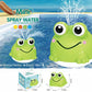 Auto Sensing LED Frog Bath Toy USB Rechargeable Water Spray Play Toy for Kids Baby Shower Gift