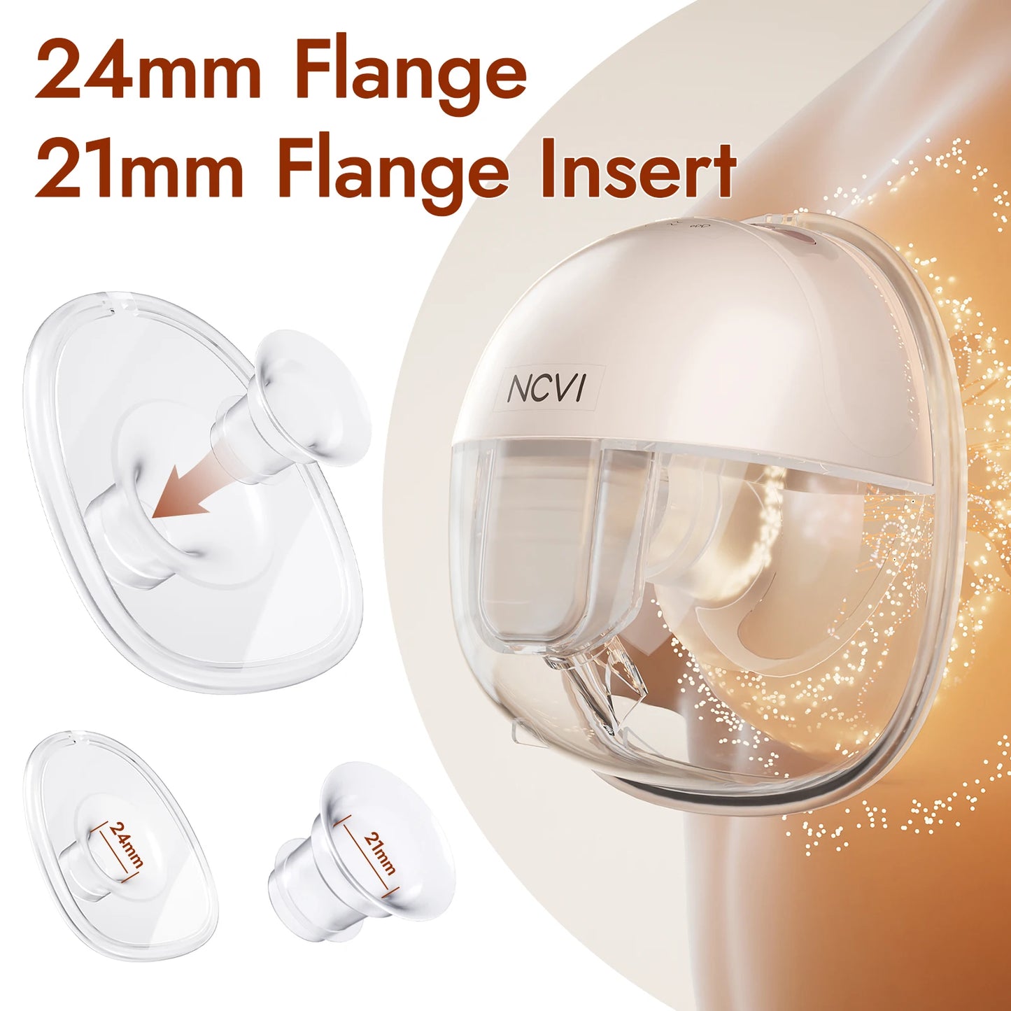 NCVI 2025 Wireless Wearable Electric Breast Pump