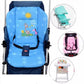 Cartoon Printed Pattern Stroller Seat Cushion Four Seasons Universal Children Dining Chair Cushion Baby Stroller Cotton Pads