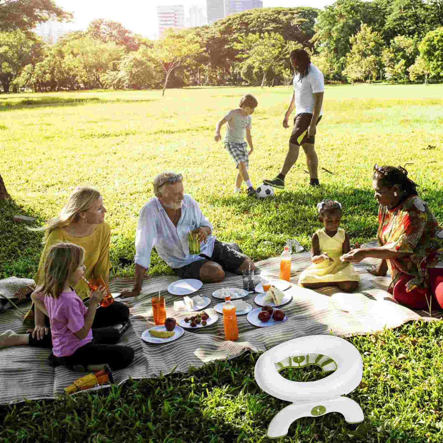 Folding Portable Kids Toilet Seat – Compact Travel Potty for Outdoor & Camping
