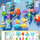 Baby Bath Toys with Strong Suction Cups Tubes Spinner Squirt Water Game Set Toddlers Kids Shower Pool for 3 Years Children Gifts
