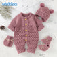 Knitted Baby Jumpsuit & Cap Set