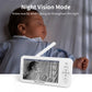 Babyphone vidéo HD 5 pouces avec Wi-Fi et caméra PTZ