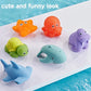 Baby Bath Swimming Pool Paddle Toys Waterproof Bathtub Colorful Toys Cartoon Shark Net Catch Fish Delight Toys Summer Dabble Toy