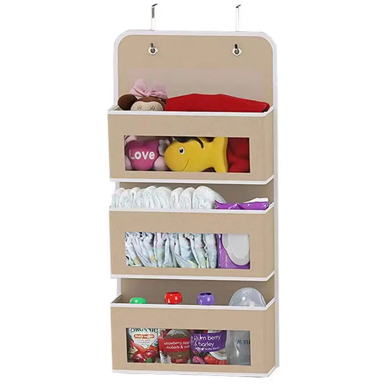 Wall-Mounted Underwear Storage Box Baby Bed Doll Toy Hanging Bag Children's Plaything Organizer Door Ba Storage Pouch