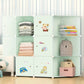 Kids Plastic Closet Storage Clothes Organizer Shelf Modern Minimalist Bedroom Baby Wardrobe Cheap Small Muebles Home Furniture