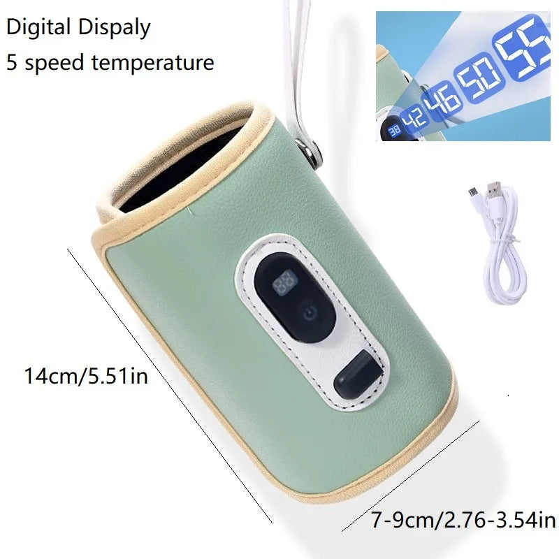 Universal Baby Bottle Warmer Water Formula Milk Warmer Baby Bag USB Nursing Bottle Heater Portable Thermal Bag for Travel