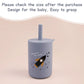 Toddler Feeding Bottle – Silicone Straw Cup for Kids