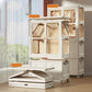 Children's Wardrobe, Bedroom, Home Storage Cabinet, Baby Storage Bin, Toy Clothing Storage Box Plastic Folding Organizer Cabinet