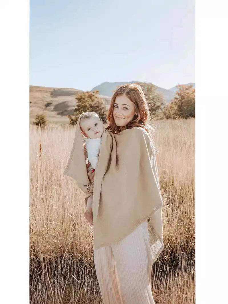Breathable Breastfeeding Cover Baby Feeding Nursing Covers maternity  Apron Outdoor Privacy Cover Mother Nursing100% Cotton  ﻿