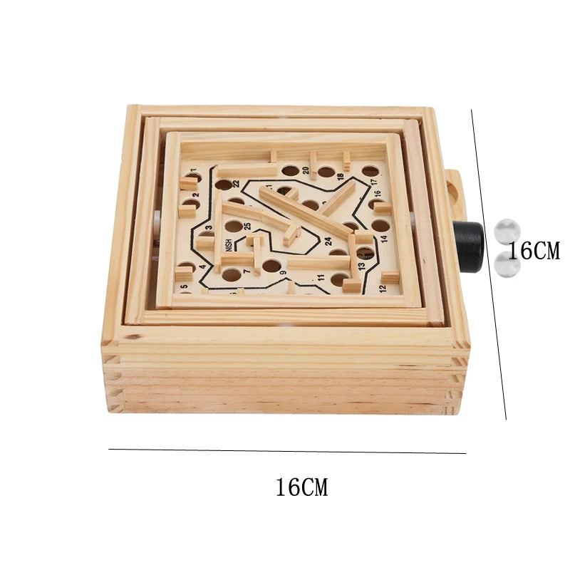 Wooden Marble Maze – Brain Teasing Fun!
