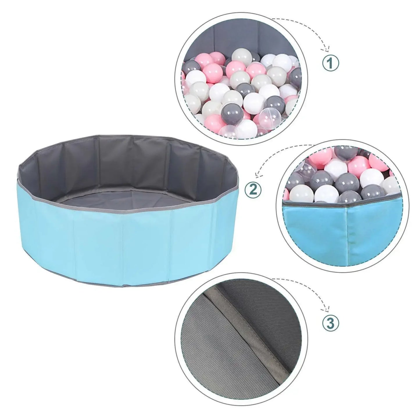 Dry Pool & Ball Pit for Kids