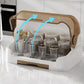 Portable Baby Bottle Drying Rack & Organizer - Dustproof Storage Container with Removable Drip Tray, Hygienic Feeding Accessorie