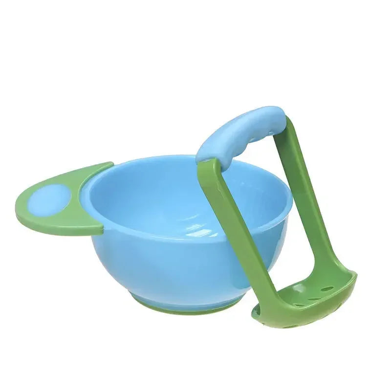 Portable Food Mash and Serve 2pcs Bowl Set Food Masher Bowl Food Mill Bowl Masher Maker for Baby Food