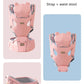3 IN 1 Baby Hipseat Carrier Backpack Straps for Infant Toddler 0-36M Ergonomic With Windproof Hat for Winter Luminous Strips