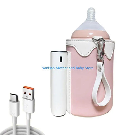 Portable USB Bottle Warmer Wireless Bottle Heating Bag Rechargeable Battery