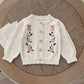2025 New Autumn 0-3Yrs Clothing Infant Baby Girls Knitting Cardigan Long Sleeved Solid Color Newborn Baby Girls Sweater Coat