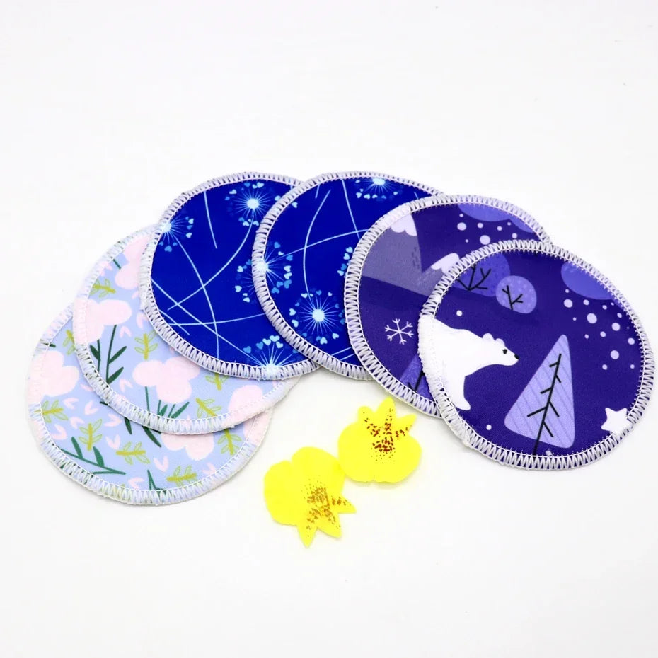 Breast Pads Bamboo Nursing Pads Absorbency Waterproof Washable Feeding Pad Reusable Breathablefor Nursing and Maternity Moms