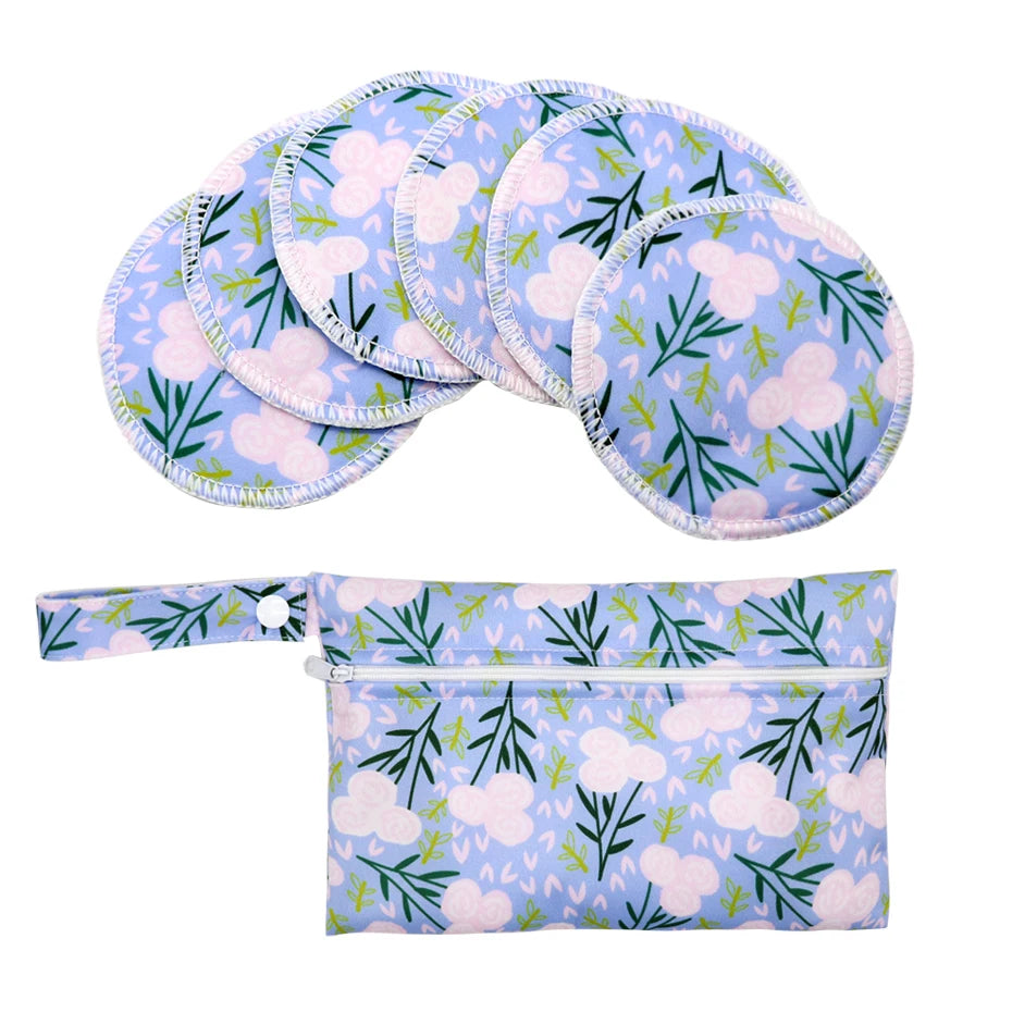 Recycled Polyester Mum Use With Wet Bag Absorbency Waterproof Washable Breathable Reusable Feeding Breast Nursing Pad