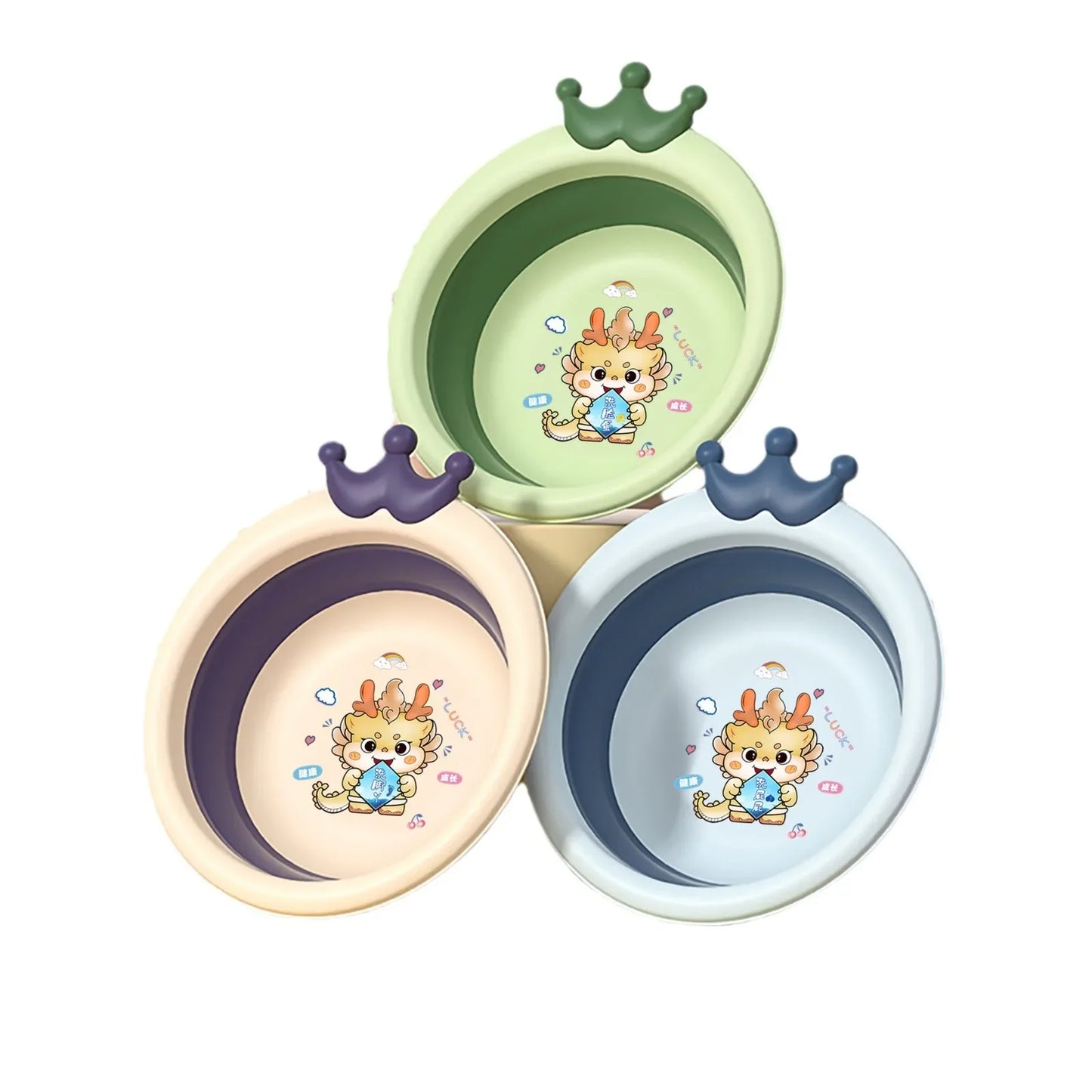 Household Children Folding Basin Baby Folding Basin Crown Newborn Foot and Fart Wash Basin
