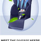 Baby High Chair 3 in 1 Multi-functional Foldable Dining Chair Adjustable Baby Feeding Height Portable Baby High Chair
