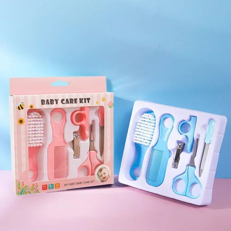 Baby Care Set Safe Comb Grooming Brush Set Nail Clippers Soft Comb Brush Care Combination Hair Nail Trimmer Kit Healthcare Tools