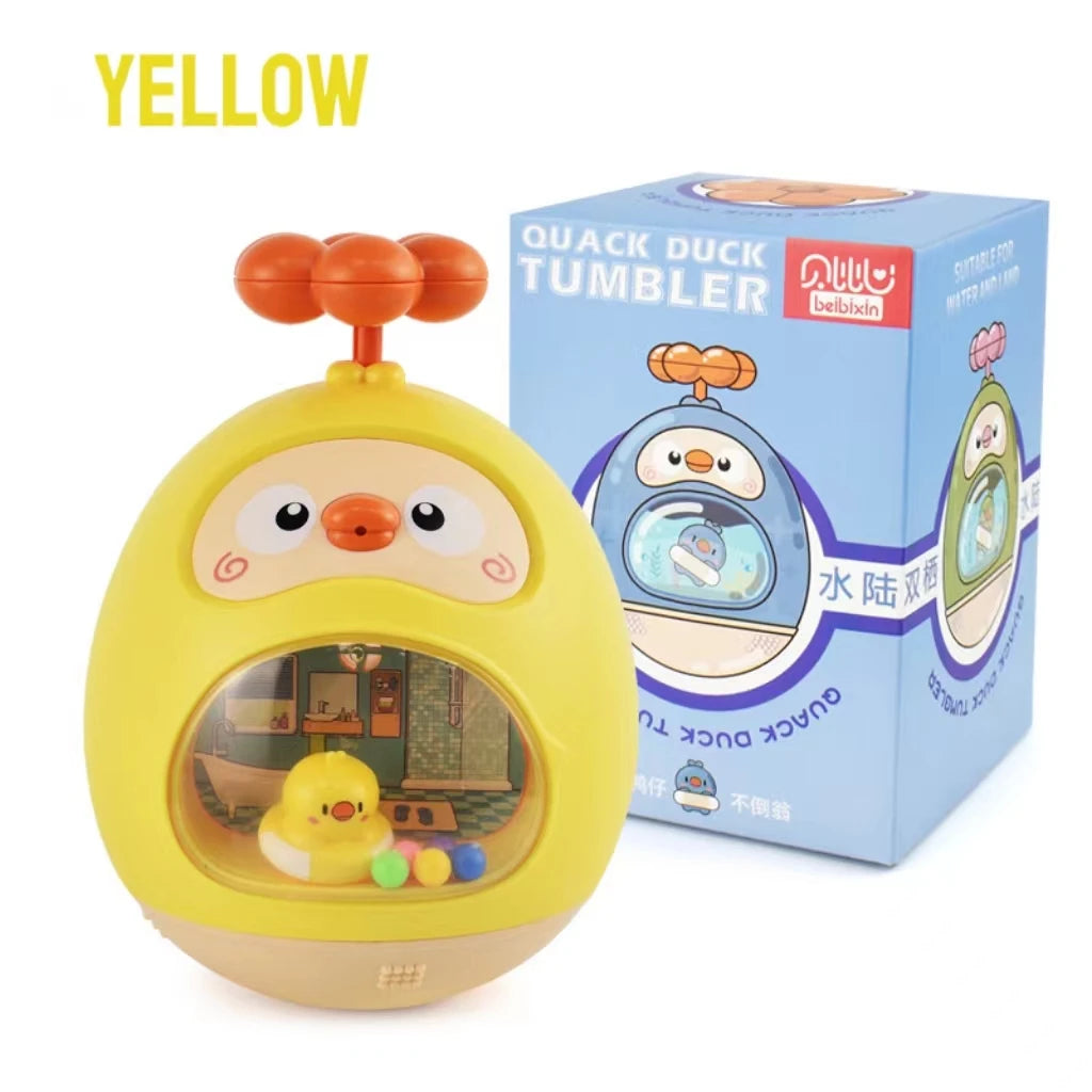 Cute Water Tumbler Bath Toy – Baby Pool & Bathtub Spray Fun