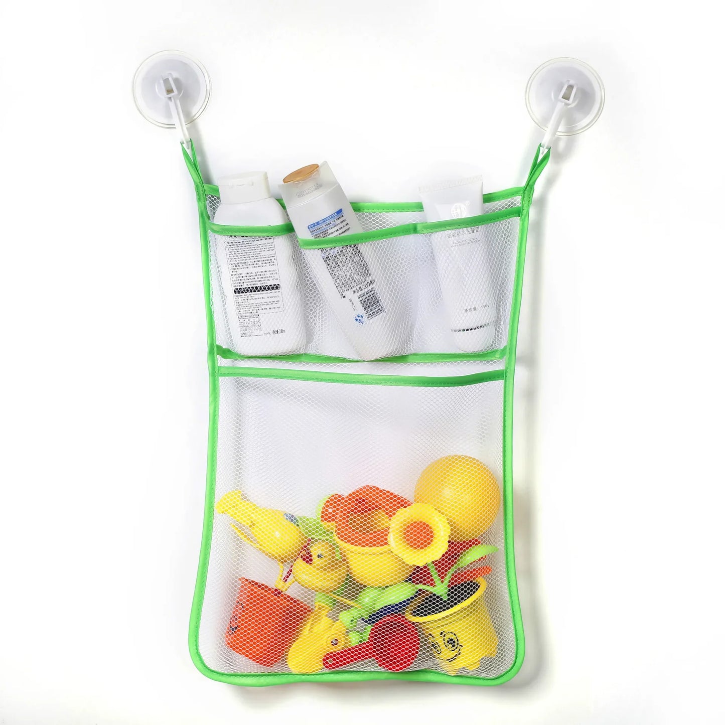 Baby Bath Toy Mesh Bag Bath Bathtub Doll Organizer Suction Bathroom Toy Stuff Net Baby Kids Bathtub Toy Bath Game Bag Kids