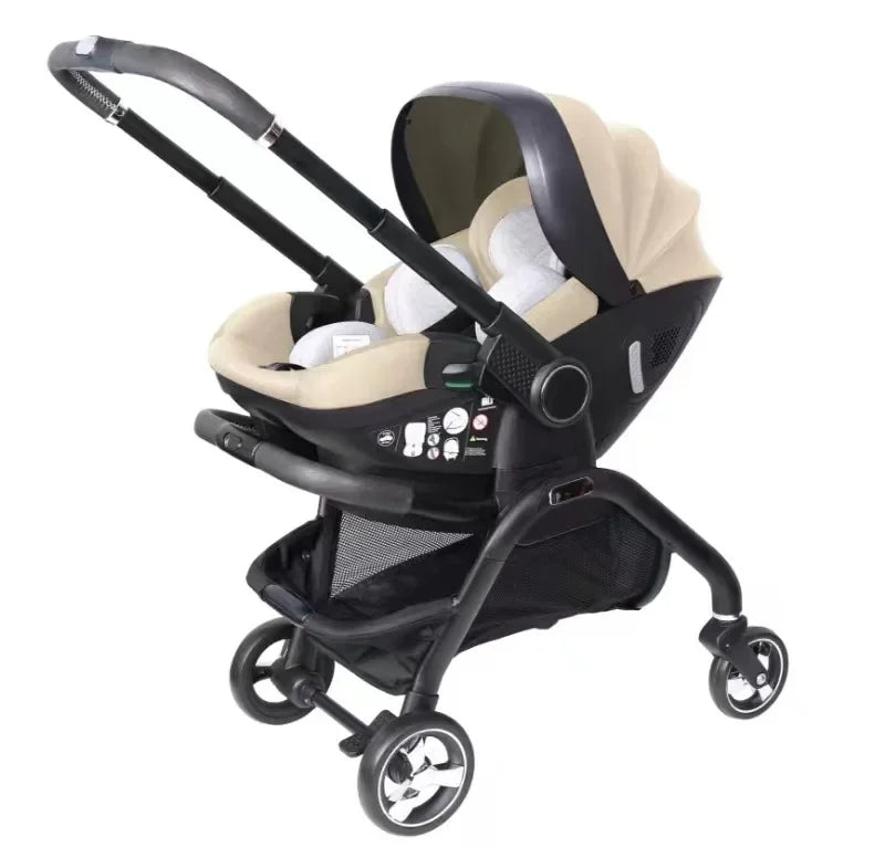 Poussette 3 en 1, siège auto pour enfant, poussette pour nouveau-né, portable, légère