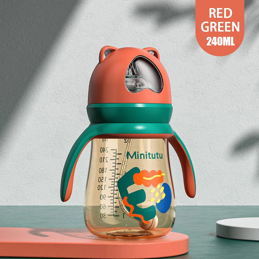 Newborn Baby Bottle – 240ml Drop-Resistant PP Material