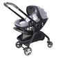 Kidilo 3-in-1 Baby Car Seat Stroller, One Button Fold & Detachable Basket