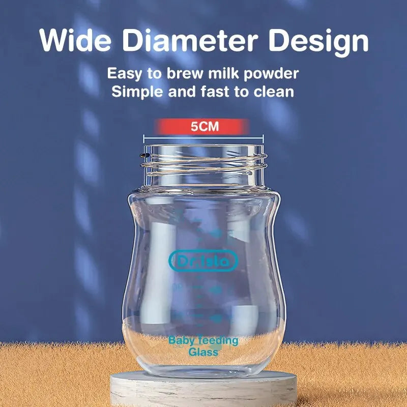 4PCS Newborn Glass Bottles 90/160ML Anti-Choke Baby Bottle Anti-flatulence Milk Feeding Bottles Infant BPA Free 0-6Month
