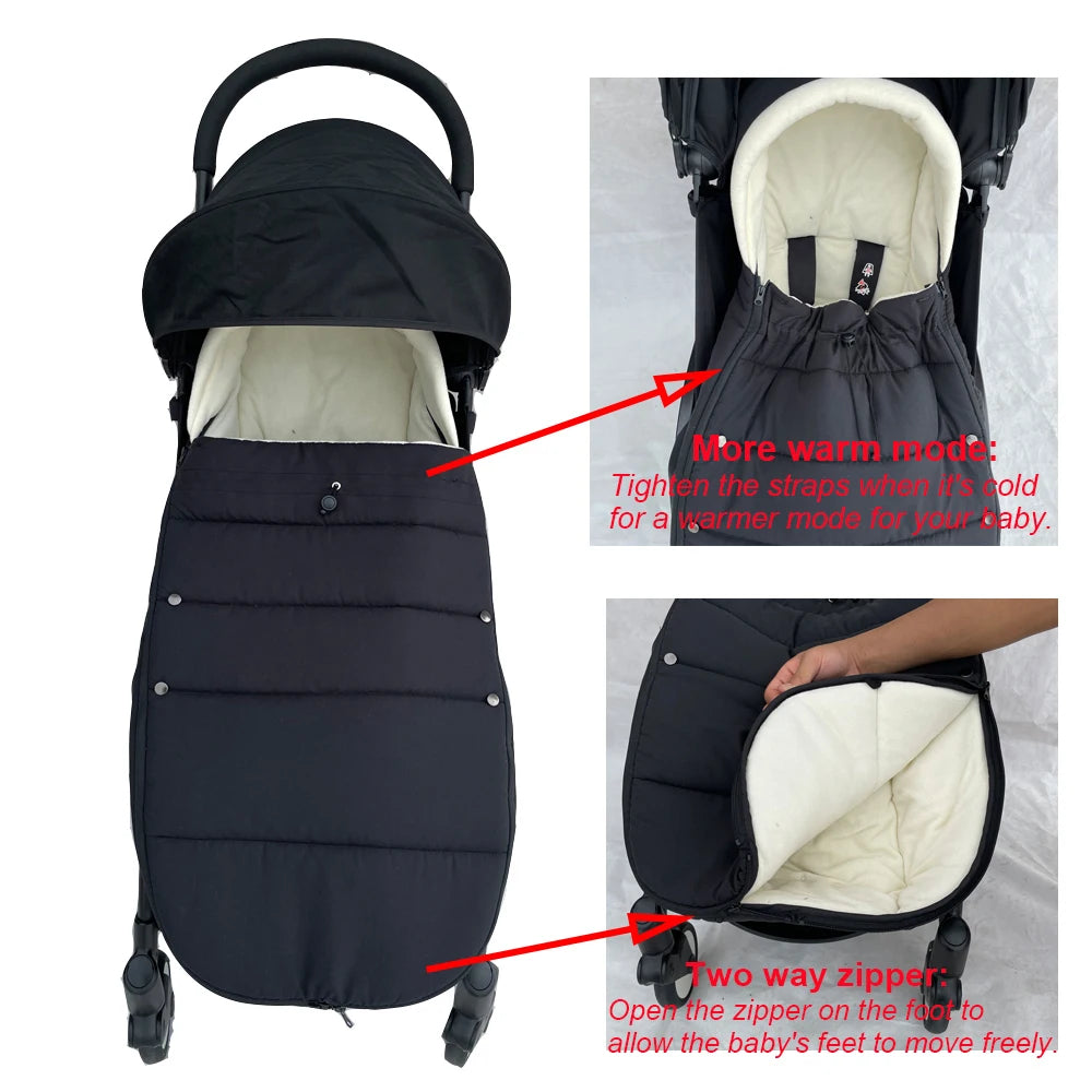 Universal Pushchairs Footmuff, Stroller Accessory Compatible with Babyzen YOYO, YOYO2 & YOYO3 strollers - Soft Lining & Fabric