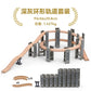 Wooden Train Track Racing Railway Street Sign Toys Bridge Tunnel Track Accessories Wood Tracks Creative Toys For Children Gift