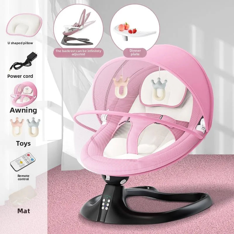 Baby Soothing Rocker Electric Swing Chair for Newborns 0–2 Years Calming Bouncer and Cradle Sleeper  Baby Swing Cradle Newborn