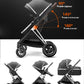 BETSOCCI Baby Stroller Four Wheel Trolley 2 in 1/ 3 in 1 High Landscape Folding Portable Trolley Two Way