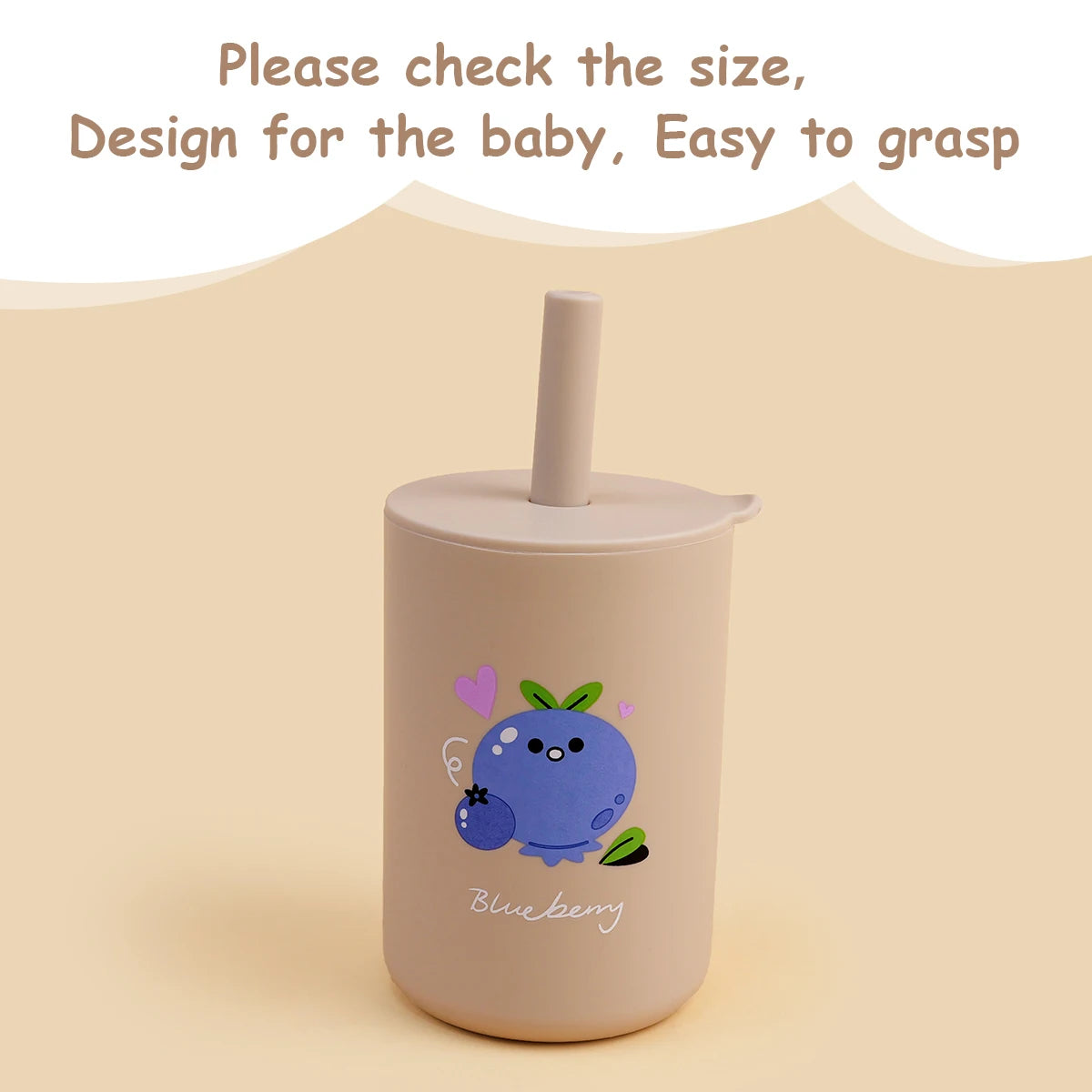 Toddler Feeding Bottle – Silicone Straw Cup for Kids