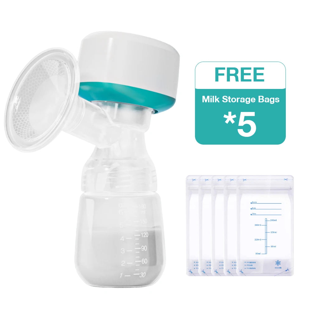 Dr.Isla Portable Electric Breast Pump With 180ml Bottle Milk