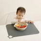 Solid color silicone meal mat, children's food grade silicone meal mat, anti slip and heat-resistant