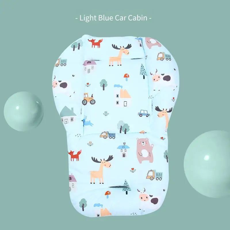 Baby Stroller Seat Liner Soft Thick Padded Cushion for Highchair Car Seat Infant Toddler 0-3 Years Washable Adjustable Safe