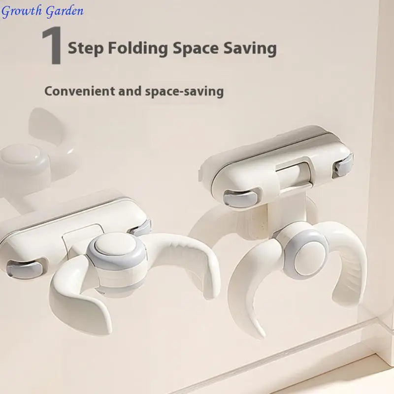 Portable Foldable Baby Shower Stand Rack Secure Grip Adjustable for Toddler Safe Standing Support Bath Time Helper E65D