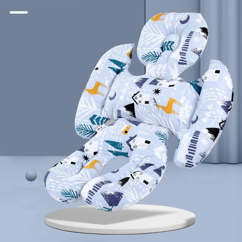 Stroller Cushion Baby Dining Chair Seat Pad 4 Seasons Universal Cushion Infant Walker Thick Cotton Mat Safety Seat Cotton Mats