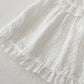 New summer baby clothing, cute lace embroidered solid color top and triangular pants set for 0-3 year old girls