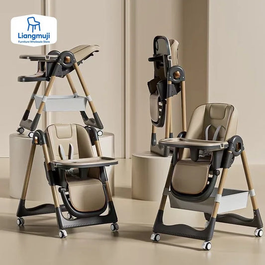 Household Baby Highchair Multifunctional Children's Dining Chair Baby Eating Foldable Seat Dinning Chair Cadeira  Floor Chair
