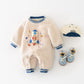 Thick Fleece Baby Jumpsuit for Girls