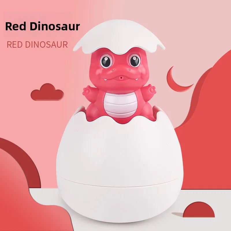 Dinosaur Egg Water Plang Sprinkler Toy for Boys And Girls Little Yellow Du Baby Bath Toy Swimming Pool Toy for Children